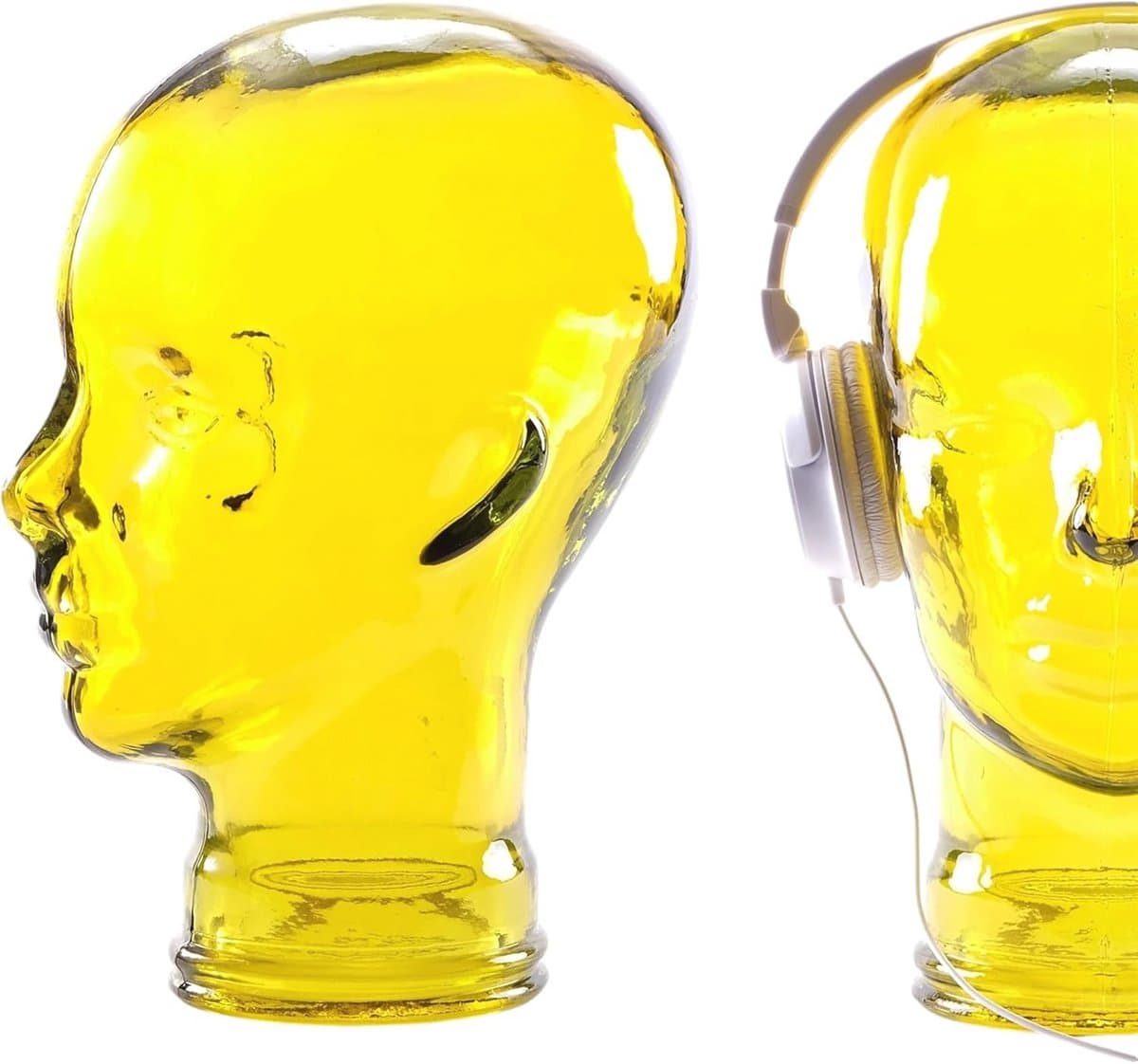 Hoofdtelefoonstandaard van gerecycled glas - Decoratieve en kleurrijke houder, 29 cm — afbeelding 1