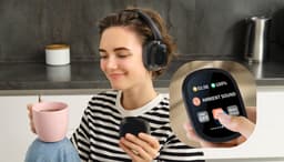 Siindoo JH-ANC930 Plus Bluetooth 5.3 Over-Ear Koptelefoon – Hybrid Active Noise Cancelling ANC – LED Touchscreen Display – 40 mm Drivers – Diepe Bass – Bluetooth & 3.5 mm – Lange Batterijduur – Memory Foam Comfort – Zwart — thumbnail 4