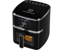 Compacte 7-in-1 Multifunctionele Airfryer Oven met Digitaal Display en Kijkvenster