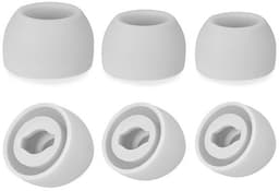 Ibley ComfortFit Siliconen tips voor Samsung Galaxy Buds Pro wit met mesh – Siliconen Ear Tips – Met Mesh – S/M/L Formaten – 3 Paar — thumbnail 1