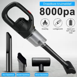 Ferodelli Kruimeldief - Handstofzuiger - Snoerloos - Draadloos - Auto Stofzuiger - Caravan - Best Verkocht - Car Vacuum Cleaner - Zwart — thumbnail 2