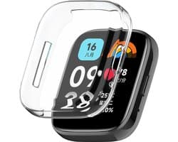 Strap-it Zacht TPU beschermhoesje - Beschermende case geschikt voor Xiaomi Redmi Watch 3 Active / Lite - transparant