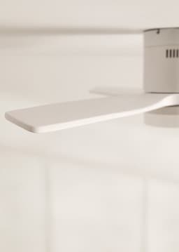 CREATE - Plafondventilator 40W silent Ø132 cm ABS - Met Verlichting drie temperaturen - Met Wandregelaar - Met Afstandsbediening - 6 Snelheden - Timer - Zomer/Winter functie - Wit - WIND CALM — thumbnail 4