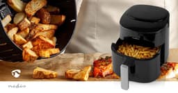 Nedis Airfryer XL – 4,2L – Heteluchtfriteuse – 8 Programma’s – Digitaal – Tot 4 Personen – Zwart — thumbnail 5