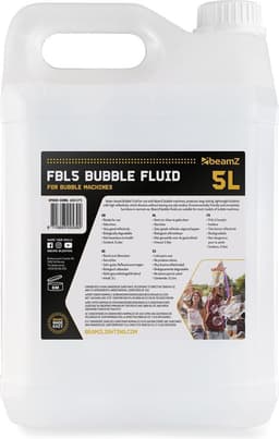 Bellenblaasvloeistof - BeamZ bellenblaas navulling voor bellenblaasmachines - 5 liter - Universeel — thumbnail 3