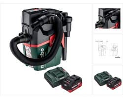 Metabo AS 18 L PC Compact accustofzuiger 18 V 6 l IPX4 stofklasse L nat en droog + 1x accu 5,5 Ah + oplader