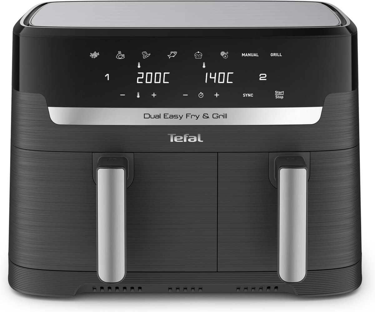 Tefal Easy Fry Dual XXL & Grill EY905B - Dubbele Airfryer - 8.3L - Grillfunctie - 8 Programma's - 70% Energiebesparing — afbeelding 1