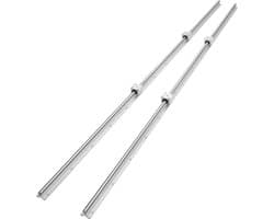VEVOR SBR Lineaire Geleiderailkit-2 Stuks SBR20-2200 mm Koolstofstaal Aluminium Geleiderails-4 Stuks SBR20UU Glijblokken-Lineaire Railset voor 3D-Printer-Freesdraaibank-CNC-machines