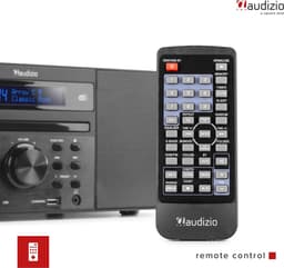 DAB radio met CD speler, Bluetooth, USB mp3 speler en radio - Stereo - Zwart - Audizio Prato — thumbnail 5