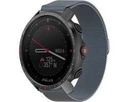 Strap-it Milanees smartwatch bandje - geschikt voor Polar Vantage M / M2 / M3 / Vantage V3 / Grit X / Grit X Pro / Grit X2 Pro - grijs