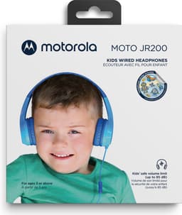 Motorola Sound Kinderkoptelefoon - MOTO JR200 BLU - Koptelefoon met Draad - Volumebegrenzing tot 85dB - met Audiosplitter - BPA-Vrij - Vanaf 3 Jaar — thumbnail 5