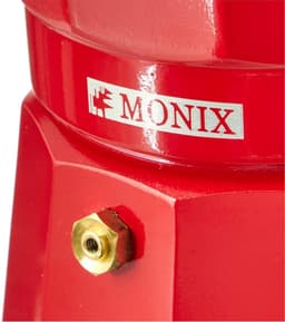 MONIX Fresa | Italiaans aluminium koffiezetapparaat, 6 kopjes, aardbeikleur, geschikt voor alle soorten werkbladen, behalve inductie — thumbnail 4