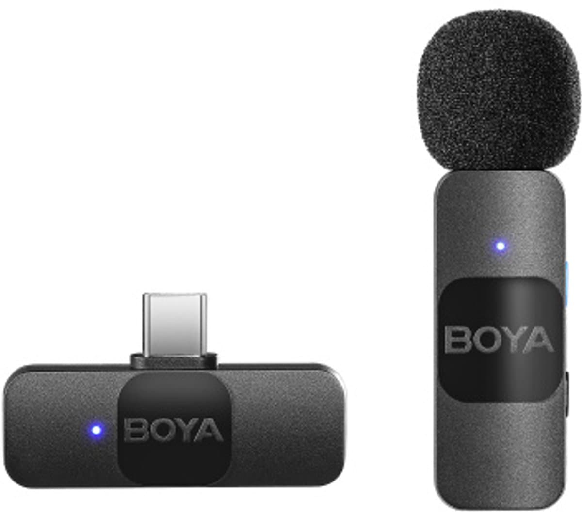 BOYA BY-V10 (V2.0) Zwart Microfoon met bevestigingsclip — afbeelding 1