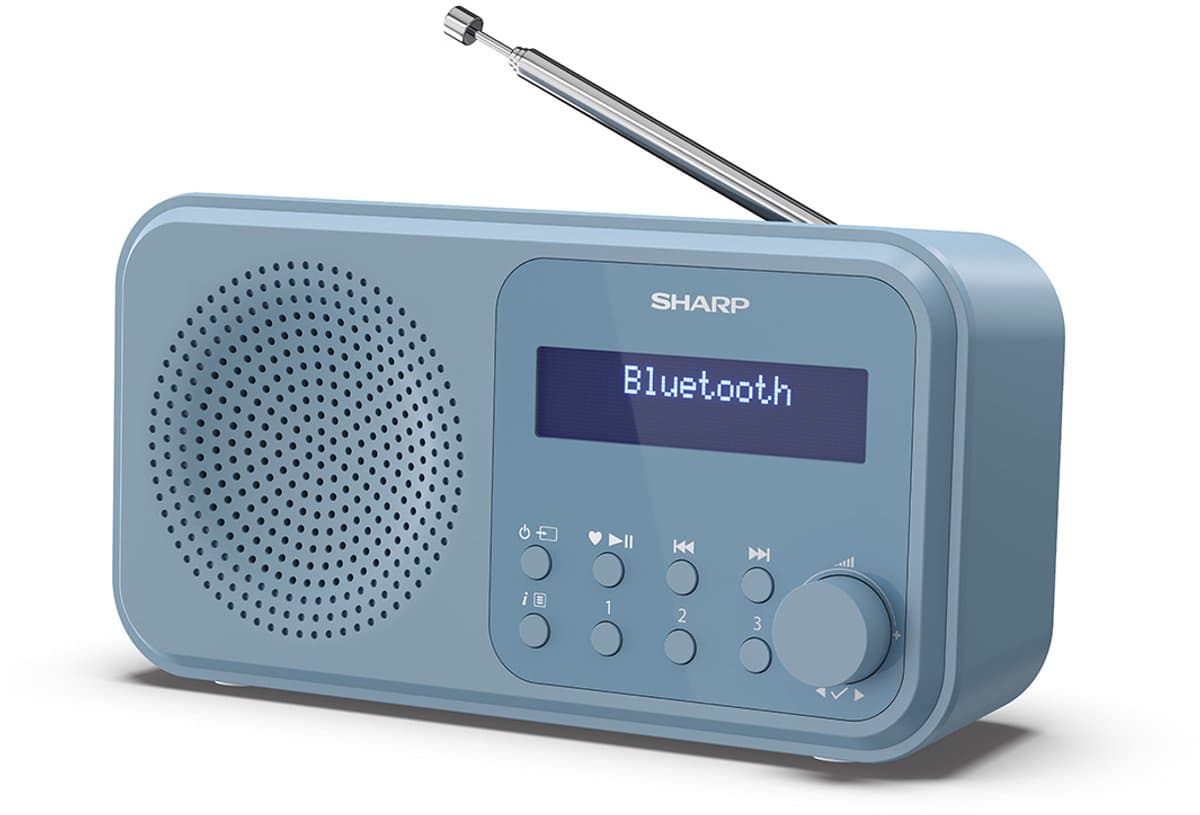 Sharp DR-P420(BL) Tokyo Portable DAB - FM radio met Bluetooth - blauw — afbeelding 1