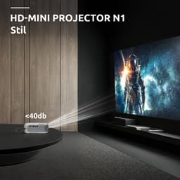 STRONG - N1 - Mini beamer - Full HD 1280x720p - Projector van 30” tot 200”- HDMI - USB - AV ingang - Audio uitgang - Lichtgewicht en compact — thumbnail 5