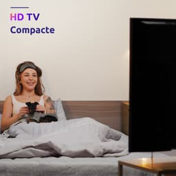STRONG - HDTV 32" (80 cm) SRT32HF2003C - Drievoudige tuners - 2 HDMI-poorten (1 ARC) + 1 USB-poort + Optisch + Mini-AV + Terrestrisch/Sat - Zwart — thumbnail 4