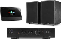 HiFi Stereo Set - Fenton set met tuner, versterker en 2 speakers - FM, DAB en internetradio - 200W — thumbnail 1