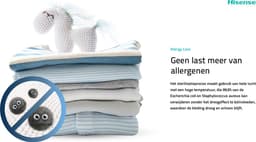 Hisense 3S Serie DH3S902BB3 - Zwarte Wasdroger met Energielabel C - Warmtepompdroger - 9kg - ConnectLife - Trommelverlichting - AutoDry - Quick Dry - Allergy Care — thumbnail 11