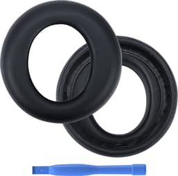 Vervangende Oorkussens voor Sony PlayStation 5 Pulse Elite Wireless Hoofdtelefoon PS5 van MMOBIEL – Memory Foam en Protein PU Koptelefoon Oorkussens - Noise Isolation Hoofdtelefoon Earpads – Zwart — thumbnail 1