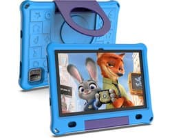 Lipa WQ01 kinder tablet Blue 10.1 inch - Kindertablet vanaf 3 jaar - Kindertablet 10 inch - Tablet kinderen - Android 15 tablet - 64 GB opslag - Groot scherm - Met spellen software - Play store - Ouder bescherming - Bescherming ogen - Met bumper
