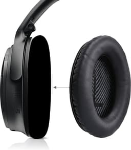 kwmobile 2x oorkussens geschikt voor Bose Quietcomfort 35 35II 25 15 / QC35 QC35II QC25 QC15 - Earpads voor koptelefoon in zwart — thumbnail 3