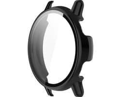 Strap-it Bundel Hard Case + Oplader - Geschikt voor Garmin Vivoactive 5 - Zwart Beschermhoesje met Glasplaat - USB Oplaadkabel - Beschermend - Smartwatch Accessoires - 2 in 1 Bundel