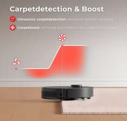 MYBOT X9 - Robotstofzuiger Met Dweilfunctie - 6500PA Zuigkracht - Ideaal voor Huisdieren - Zelflerende Robotstofzuiger - Met Laadstation - Uitgebreide Mapping - LDS Laser Navigatie — thumbnail 4