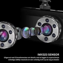 CRLYN® Dashcam voor Auto - Dual - Camerabewaking - Full HD - Zwart — thumbnail 3