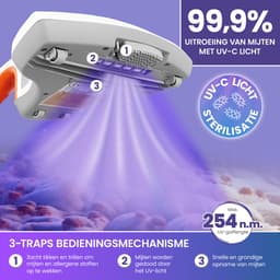 ELONEO Kruimeldief – Matrasstofzuiger met UV & HEPA - huisstofmijt- en allergievriendelijk — thumbnail 3