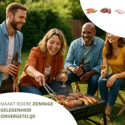 Twenty4seven® BBQ Grill - Tafel Barbecue & Houtskoolbarbecues - Mini Houtskool Smoker - Opvouwbaar & Ideaal voor Camping of Vakantie — thumbnail 3