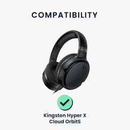 kwmobile microfoon voor gaming headset - geschikt voor Kingston Hyper X Cloud OrbitS - 10 cm - In zwart — thumbnail 3