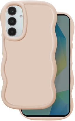 Avizar Snoepetui Geschikt voor Samsung Galaxy A16 4G en A16 5G Schokbestendig, Beige — thumbnail 4