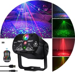 Igoods Discolamp - Feestverlichting - Disco Projector - Sfeerverlichting - Discobal - Stroboscoop - Partylight - Met Afstandsbediening — thumbnail 4