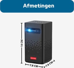Thuys - Beamer Mini - Projector Set - Thuisbioscoop Set - Zwart, Draagbaar, Smart — thumbnail 3