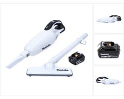 Makita DCL 181 FG1W Snoerloze stofzuiger 18 V Wit + 1x oplaadbare accu 6.0 Ah - zonder oplader