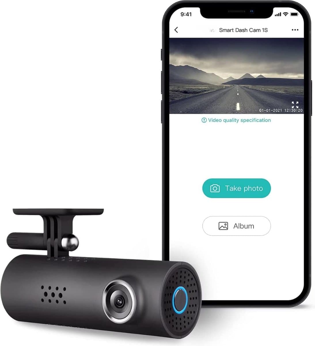 Dashcam - Dashcam Voor Auto - Full HD - Wi-Fi Connection - Night Vision — afbeelding 1