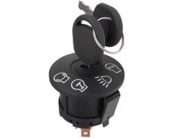 Contactschakelaar Grasmaaier - 4 Posities - Inclusief Sleutels - Zwart - Vervangend Onderdeel - Compatibel met Diverse Modellen - 7 Termi...