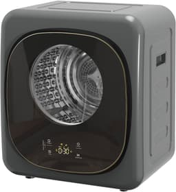 TEKROA® wasdroger - 4 kg compact ontwerp, 5 programma's, timer - grijs — thumbnail 3