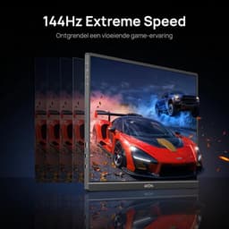 Portable Monitor 16.1 inch Gaming Monitor 144Hz FHD Scherm met HDR IPS Display USB-C en HDMI voor Laptop PC PS5 en Xbox — thumbnail 5