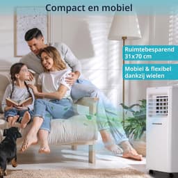 Mobiele Airco - Klimaatregelaar - Ruimte Koelen - 4-in-1 Functie - 7000 BTU - Wit — thumbnail 5