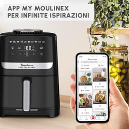 Airfryer XL - Hete Lucht Oven - Gezond Koken - Stille Technologie - 5 Liter - Zwart Rood — thumbnail 2