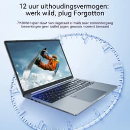 Ninkear 16 inch Laptop Intel Core Ultra 5 225H - 24GB LPDDR5 - 2TB SSD - 2560x1600 120Hz Display - WiFi 6 - Bluetooth 5.2 - Vingerafdruk - Windows 11 — thumbnail 5