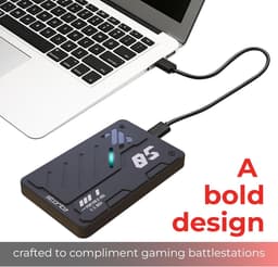 SnelShoppen - 1TB Externe Harde Schijf USB 3.0 voor Gaming, Hoge Snelheid, Compact en Lichtgewicht, Ideaal voor Opslag van Spellen en Bestanden, Zwart — thumbnail 4