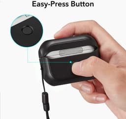 ESR Orbit Hybrid HaloLock Hoesje MagSafe Geschikt voor Apple AirPods Pro 1/2 Zwart — thumbnail 3