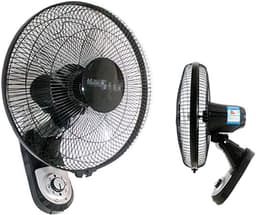 Wandventilator - Muurventilator - Ruimte Koelen - App Bedienbaar - 43x50cm - Zwart — thumbnail 1
