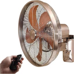 Industriële Wandventilator - Hoge Snelheid Fan - Werkplaats Koeling - Intelligente Afstandsbediening - 43 cm - Zwart — thumbnail 1