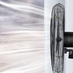 Zwenkende Wandventilator - Wandmodel Ventilator - Ruimte Koelen - Brede Stralingshoek - 650mm - Grijs — thumbnail 3
