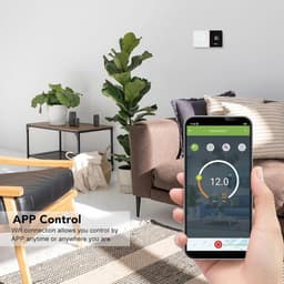 Slimme Wifi Thermostaat - Programmeerbare Regelaar - Temperatuur Beheer - Nauwkeurige Controle - 131x75x136 Mm - Wit — thumbnail 5