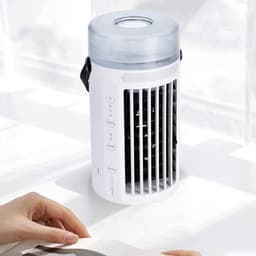 Draagbare Air Cooler - Mini Ventilator Luchtkoeler - Persoonlijke Koeling - 4-in-1 Multifunctioneel - 480ml Tank - Multi — thumbnail 3