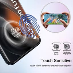 SnelShoppen - 2 + 2 stuks displaybeschermfolie voor Motorola Moto Edge 70 Fusion, TPU-hydrogel, HD, krasbestendig, eenvoudig te installeren, camerabes — thumbnail 4